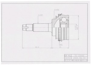 ШРУС наружн. [ABS] 48z TO010A48 HDK