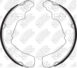Toyota Passo колодки задние торомозные FN0030 NIBK