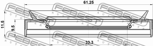 Chevrolet Cobalt/Cruze/Orlando/Epica/Captiva/AveoT300 Сальник привода AT лев     95PES-35610911U FEBEST