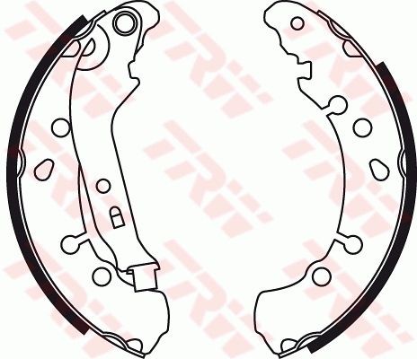 Toyota Yaris 06- колодки задние барабанные GS8778 TRW
