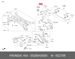 РЫЧАГ ПОДВЕСКИ 55280H3000 HYUNDAI KIA