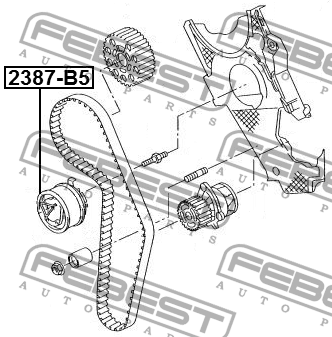 РОЛИК НАТЯЖИТЕЛЯ РЕМНЯ ГРМ 2387-B5 FEBEST