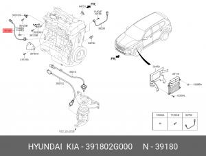 HYUNDAI Sonata Датчик положения коленвала 391802G000 HYUNDAI KIA