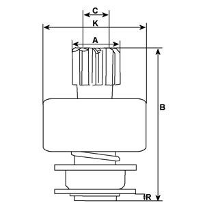Ford Mondeo, Granada, Siera 85-, Transit бендикс 131433 HC CARGO