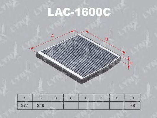 Фильтр салона угольный VOLVO C70 97-05/S60 05>/S70 97-00/S80 99-06/XC70 02 LAC-1600C LYNXAUTO