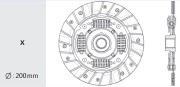 Kia Spectra/Shuma 1,6/ Rio 1,5 00-05 Диск сцепления KD25 VALEO PHC