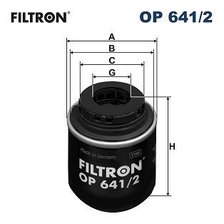 VAG Polo-Sedan, Golf 5, 6, Tiguan 1.2-1.6, TSI/TFSI 08- Фильтр масляный OP6412 FILTRON