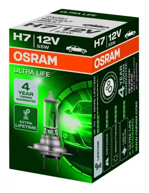 H7 55W 12V PX26D Ultra Life Тройной срок службы 64210ULT OSRAM