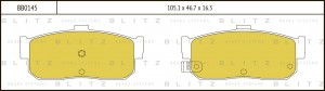 NISSAN Maxima QX 2.0-3.0 94-00 колодки задние BB0145 BLITZ
