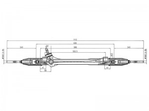 Toyota RAV4 05-12 - рейка рулевая в сборе ST4551042080 SAT