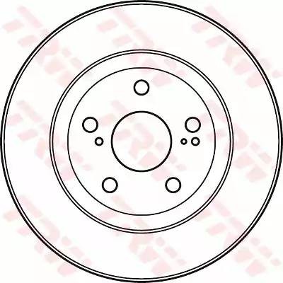 Toyota Camry V50, Rav-4 10-  диск тормозной передний DF4828S TRW