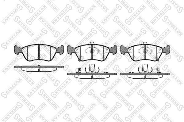 ТОРМОЗНЫЕ КОЛОДКИ 687-002B-SX STELLOX