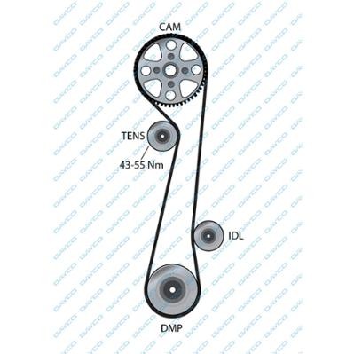 Hyundai Elantra 00-06/Matrix 1.8  ремень ГРМ 94340 DAYCO