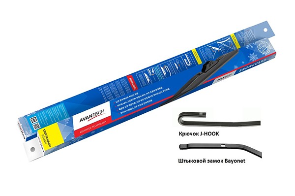 380мм Щетка стеклоочистителя зимняя в чехле S-15 AVANTECH