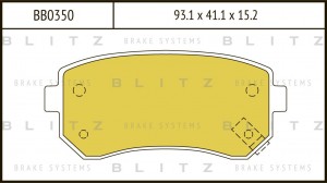 Kia Rio 05-/Ceed/i30 06-11/Sportage09- Словакия/IX35/i20/Cerato 09-/Sonata YF Ко BB0350 BLITZ