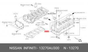 Прокладка клапанной крышки 13270-AU300 NISSAN INFINITI