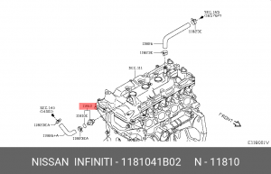Nissan Almera N15 Клапан системы вентиляции картерных газов 11810-41B02 NISSAN INFINITI