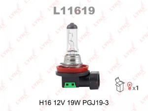 H16 12V 19W PGJ19-3 Лампа галогеновая L11619 LYNXAUTO