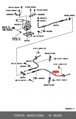 Toyota Corolla Sprinter Carib ae114/115 4wd 95-02 46430-12380 TOYOTA