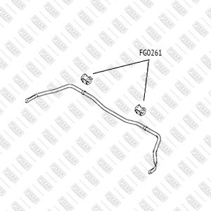 Suzuki SX-4 06-14 втулка стабилизатора FG0261 FIXAR