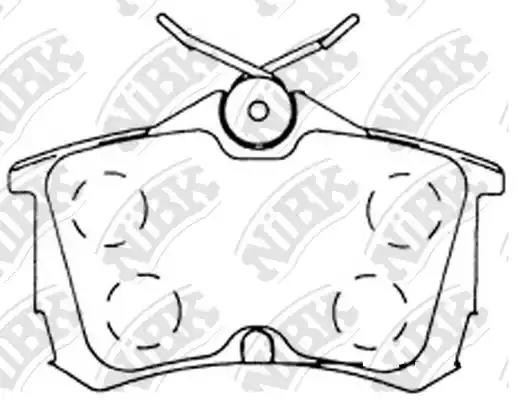 Honda Accord VII, VIII 98-03-08 Колодки дисковые задние PN8109 NIBK