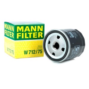 Daewoo Nexia/Lanos/Lacetti/Espero/Aveo 1,4 F14D3/Cruze 1.6 (109л.с) фильтр масля W712/75 MANN FILTER