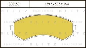 Mitsubishi Pajero 2, 3, 4 см. ВИН V8_,9_, MAZDA BONGO, MPV колодки тормозные пер BB0159 BLITZ