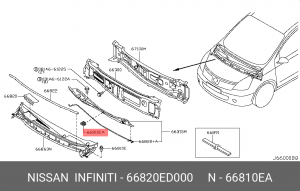 Клипса 66820-ED000 NISSAN INFINITI