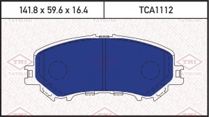 Nissan Qashqai 14-, X-Trail T32 колодки тормозные передние TCA1112 TATSUMI