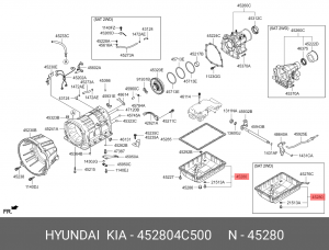 Kia Sorento Поддон АКПП 452804C500 HYUNDAI KIA