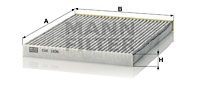 Nissan Qashqai 06-14,  X-Trail (T31)  Фильтр салона угольный CUK1936 MANN FILTER