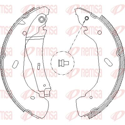 Ford Transit колодки задние 4108.00 REMSA