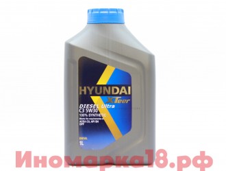 Масло моторное синтетическое Hyundai XTeer DIESEL ULTRA C3 SAE 5W-30 (1Л)