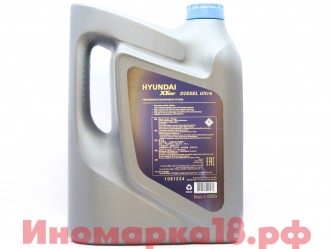 Масло моторное синтетическое Hyundai XTeer DIESEL ULTRA C3 SAE 5W-30 (6Л)