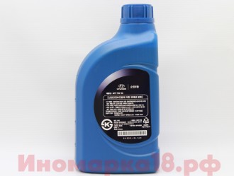 HYUNDAI/KIA Масло трансмиссионное HYUNDAI/KIA ATF 6S  A6LF1/2/3, A6GF1, A6MF1/2 1L