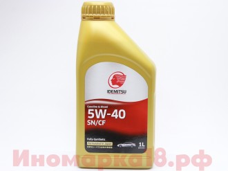 Масло моторное синтетическое IDEMITSU SN/GF5 5W40 F-S 1L