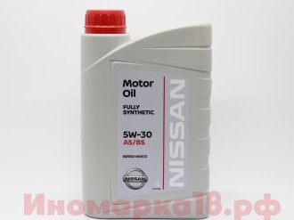 Масло моторное синтетическое NISSAN SL/CF A5/B5 5W30 1L