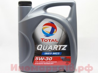 Масло моторное синтетическое TOTAL Quartz Ineo MC 3 SN/CF/C3 5W30 4L